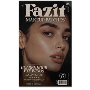 Fazit Gold Sparkle Temporary Tattoo Eye Makeup Patches